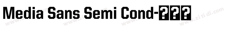 Media Sans Semi Cond字体转换